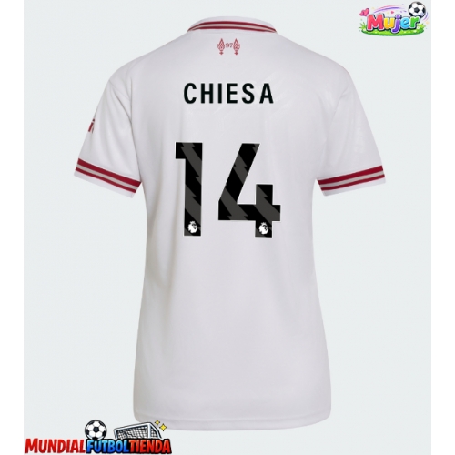 Camiseta Liverpool Federico Chiesa #14 Segunda Equipación Replica 2026-27 para mujer mangas cortas